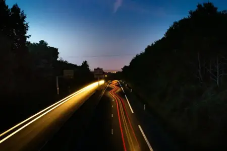 Enormes atascos en las autopistas.